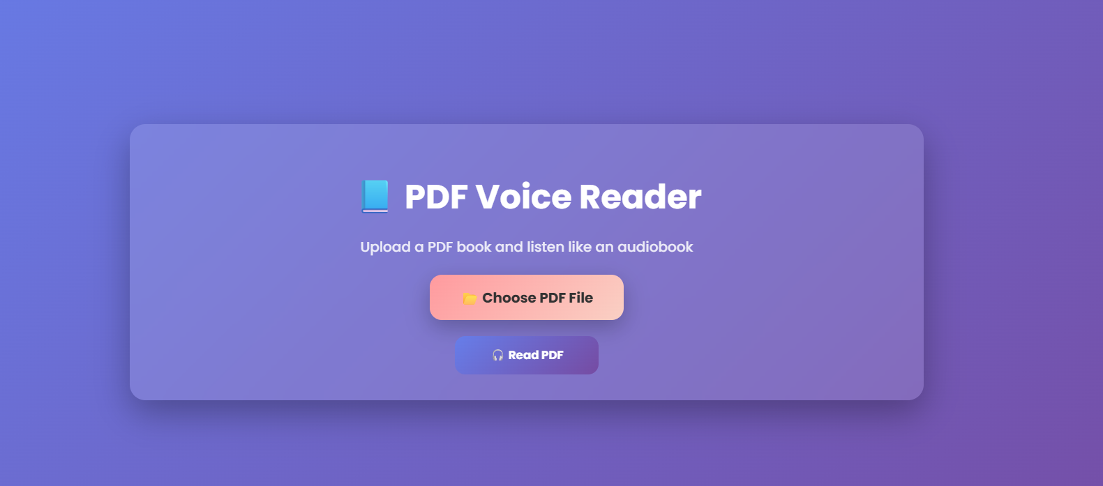 PDF to Speech Converter
